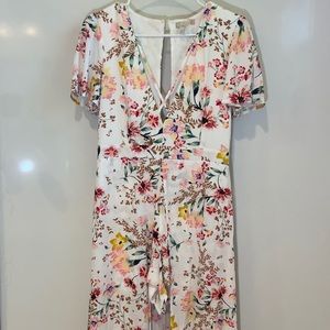 Gianni Bini Open Front Walk Thru Maxi Dress